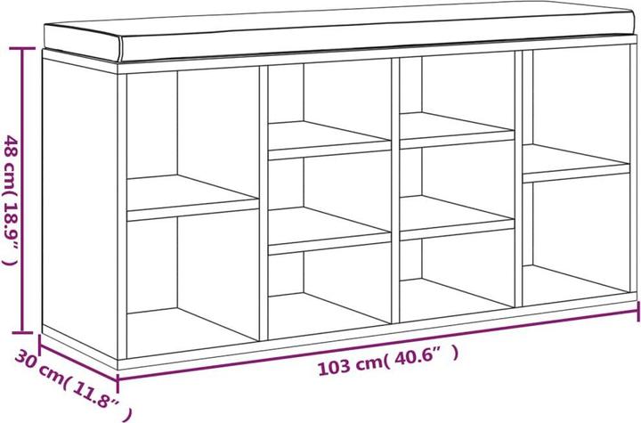 Immagine prodotto VidaXL Bo (103 x 30 x 48 cm)