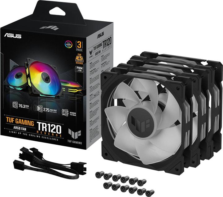 Image du produit ASUS TUF Gaming TR120 ARGB lame inversée 3IN1 (120 mm, 3 x)
