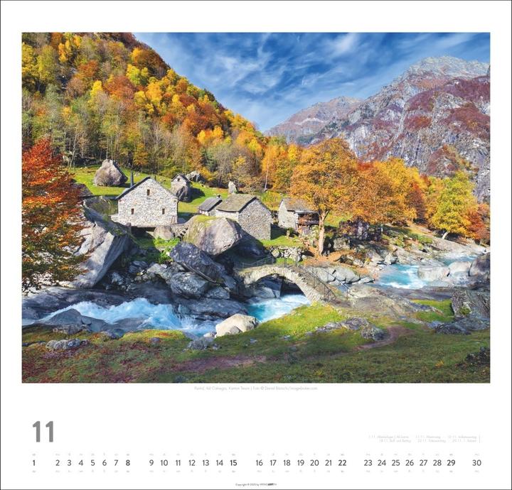 Produktbild Schweiz Kalender 2026 - Schönste Landschaften und Ansichten (48 x 46 cm, Deutsch)