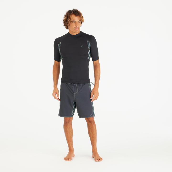 Immagine prodotto Olaian UV-Shirt Herren UV-Schutz 50+ schwarz/Schachbrettmuster (3XL)