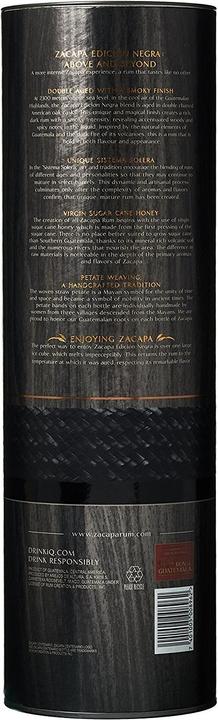 Actual product image Ron Zacapa Centenario - Edicion Negra Solera Gran Reserva (1 x 100 cl)