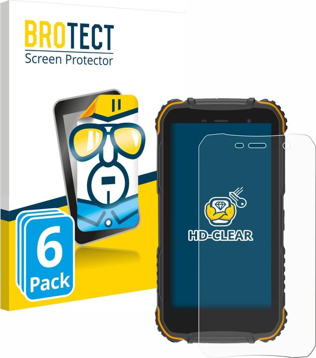 Actual product image BROTECT Screen Protector Clear (6 Piece, Doogee S35)