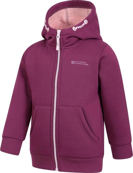 Immagine prodotto Mountain Warehouse Alpine II Felpa con Cappuccio e Zip Intera Bambini (128)