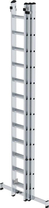 Produktbild Munk Sprossen-Schiebeleiter 3-teilig mit nivello-Traverse 3x12 Sprossen (Anlegeleiter, 300 cm)