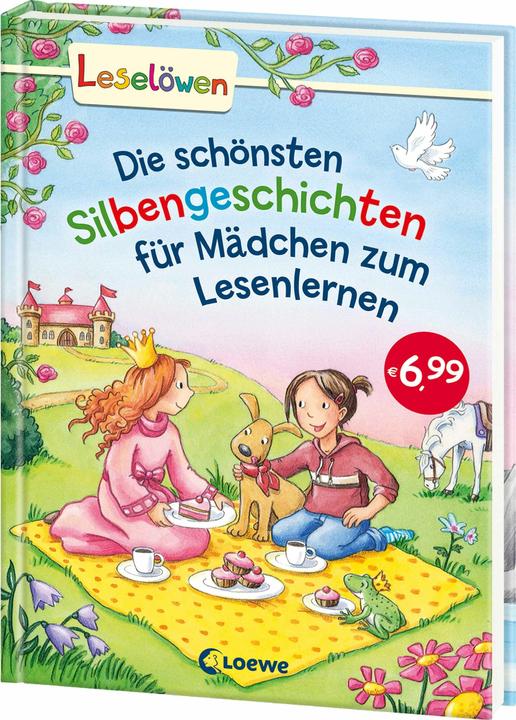 Produktbild Die schönsten Silbengeschichten für Mädchen zum Lesenlernen (Deutsch, Sabine Kalwitzki, Annette Moser, Michaela Hanauer, Silke Voigt, Marina Krämer, Loewe Erstlesebücher, Florentine Prechtel, 2015)