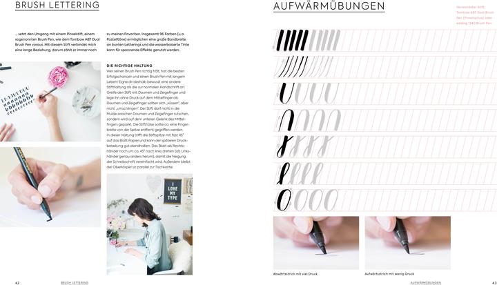 Produktbild Handlettering Alphabete Das Übungsheft mit Stift (Deutsch, Tanja Cappell, 2018)