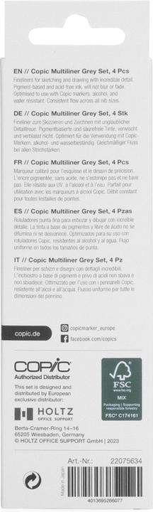 Image du produit Copic Multiliner (Gris chaud, Gris froid, 4 x)