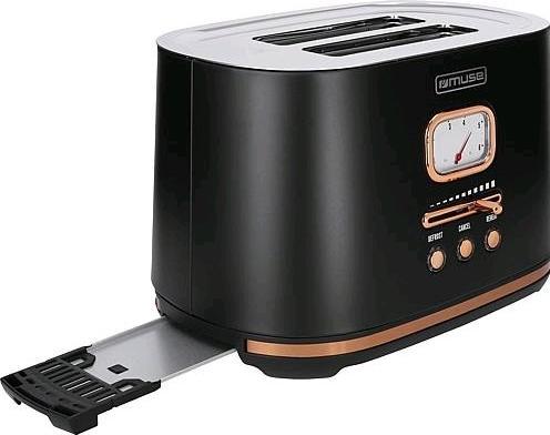 Image du produit Muse Grille-pain MS130 BC acier inoxydable noir