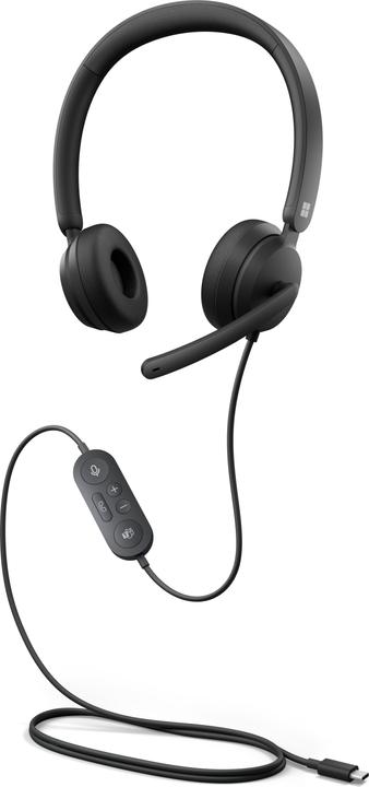 Produktbild Microsoft Modern USB-C Headset Wired Head-band Office/Call center USB Type-C Black (Kabelgebunden, USB-C)
