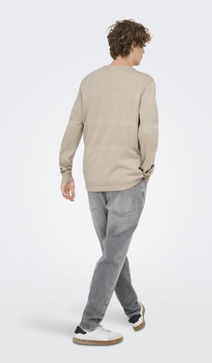 Actual product image Only & Sons Onsmalik Reg 12 Pinaple Crew Knit (L)