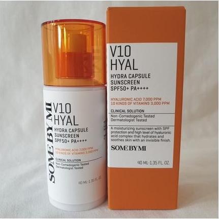 Actual product image Some By Mi V10 Hyal Hydra Capsule Sunscreen SPF50+ 40ml (Suntan cream, SPF 50+, 40 ml)