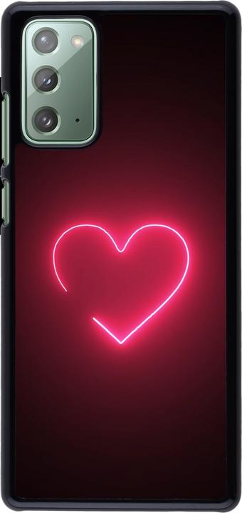 Produktbild PhoneLook Hülle Valentine 2023 single neon heart (Samsung Galaxy Note 20)
