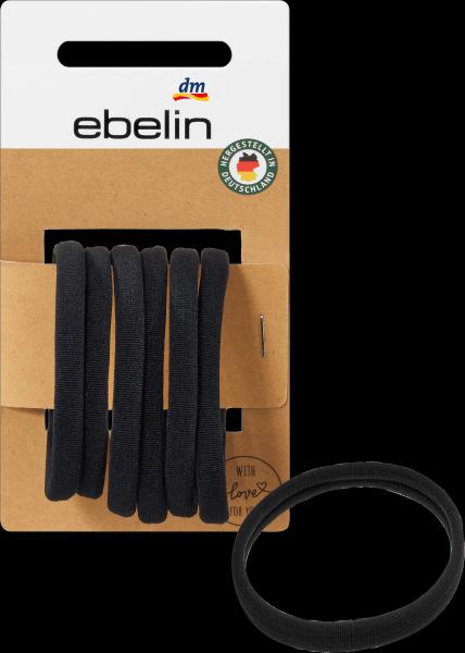 dm ebelin Haargummi schwarz weich (Haargummi)