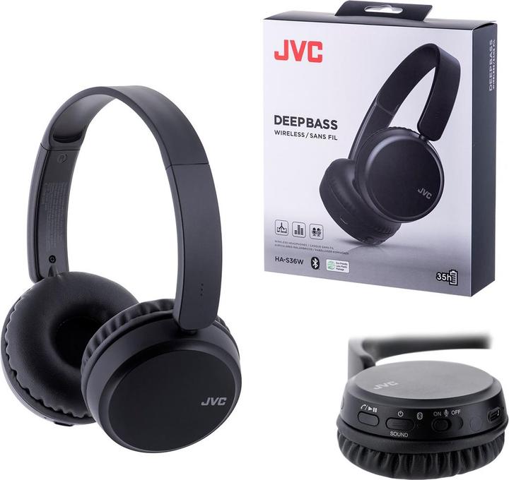 Actual product image JVC HA-S36W-B-U (ANC, 35 h, Wireless)