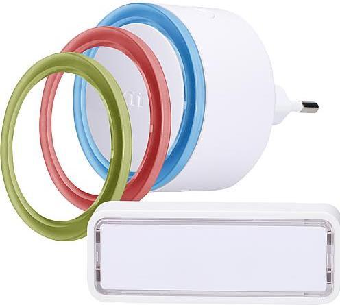 Modern-Electronics m e modern electronics Funkklingel Komplett Set mit Namensschild (Funk)