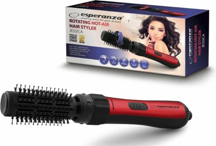 Produktbild ESP eranza EBL008 hair styling tool Hot air brush Black, Red