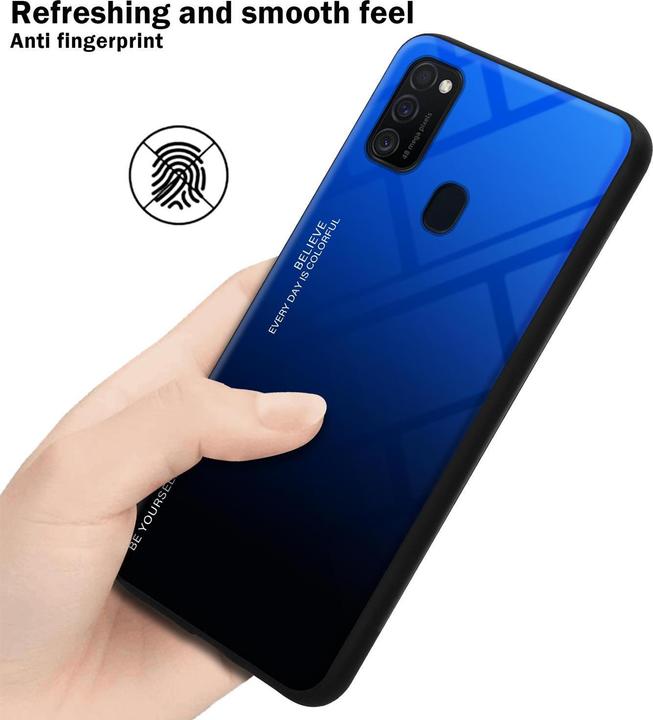 Image du produit Cadorabo Couverture en verre TPU 2 couleurs (Samsung Galaxy M30s, Samsung Galaxy M21)