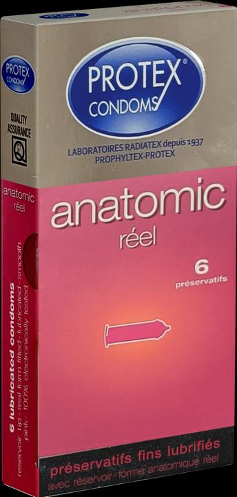 Protex Anatomic Réel» 6 konturierte Kondome aus Frankreich (6 Stk.)