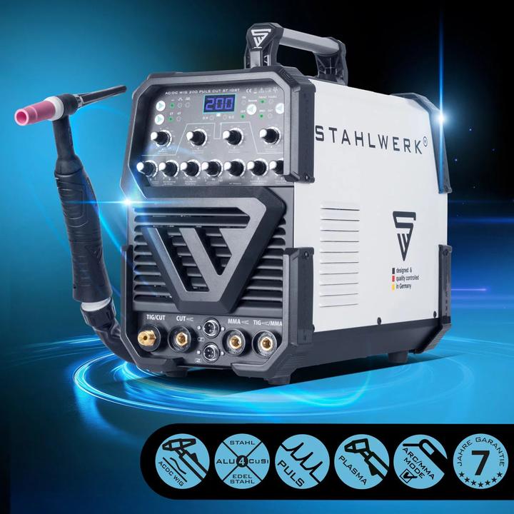 Immagine prodotto Stahlwerk Saldatrice AC/DC TIG 200 a impulsi con funzione ST CUT al plasma 200 A