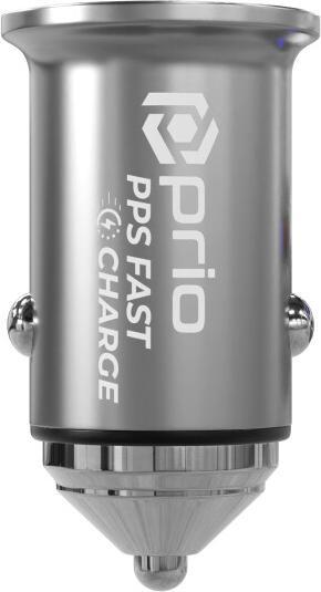 Image du produit prio Chargeur de voiture Fast Charge 45W PD (USB C) + 45W (USB A) noir