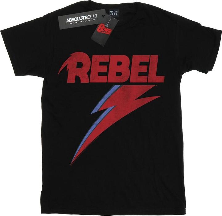 David Bowie Distressed Rebel TShirt Mädchen