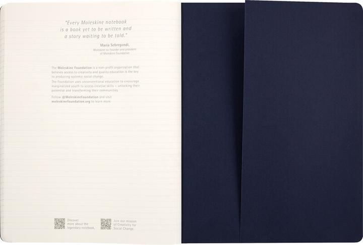 Image du produit Moleskine Cahier Sakura 2025 XL lin (19 x 25 cm, À rayures, Couverture souple)