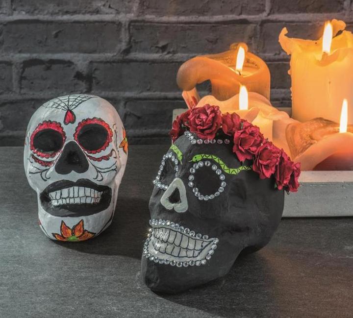 Actual product image Décopatch Cardboard skull 15,5x10,5x12cm