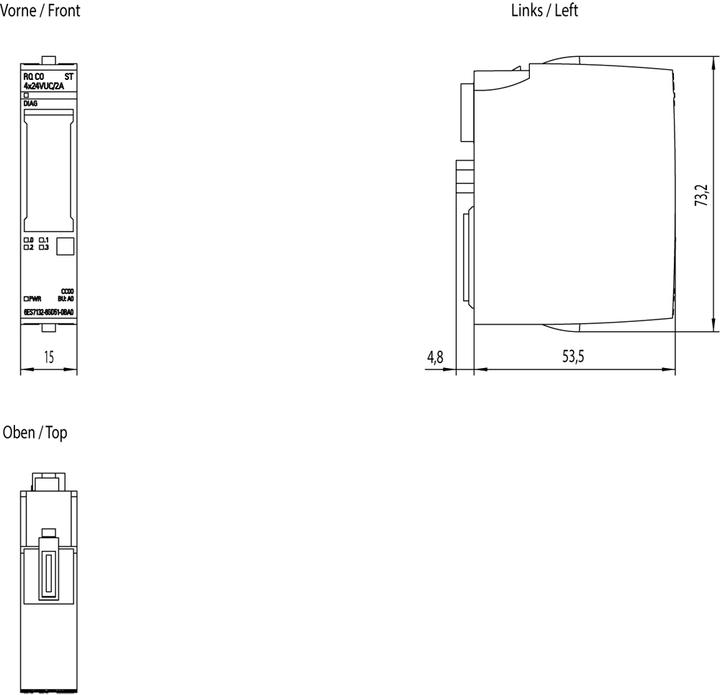 Actual product image Siemens SIMATIC Sign. relay module 6ES7132-6GD51-0BA0