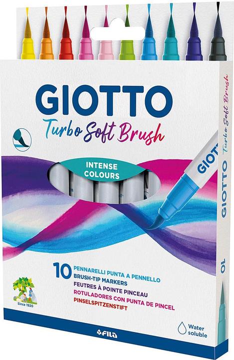 Actual product image Magni Fasermaler mit Pinselspitze (Multicoloured, 10 x)