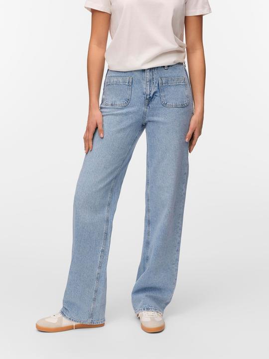 Actual product image Vero Moda VMTESSA Hohe Taille Weiter Beinschnitt Jeans Weit geschnitten (W29/L32)