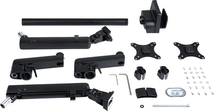 Productafbeelding StarTech com ARMDUALPIVOT, klem, 16 kg, 81,3 cm (32 inch), 100 x 100 mm, hoogteverstelling, Zwart (Tabel, 32")