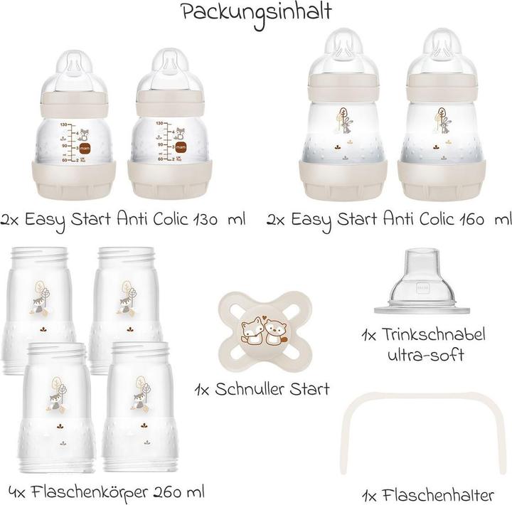 Actual product image MAM Babyflaschen 11-tlg. Starter-Set Easy Start Anti-Colic (260 ml)