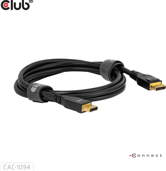Actual product image Club 3D Club3D DP-Kabel 2.1 DP80 zertifiziert 2m 10K/8K/4K St/St retail (2 m, DisplayPort)