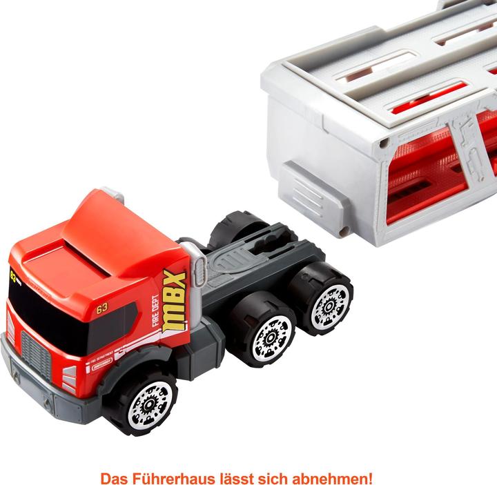 Actual product image Matchbox FIRE RESCUE HAULER Playset