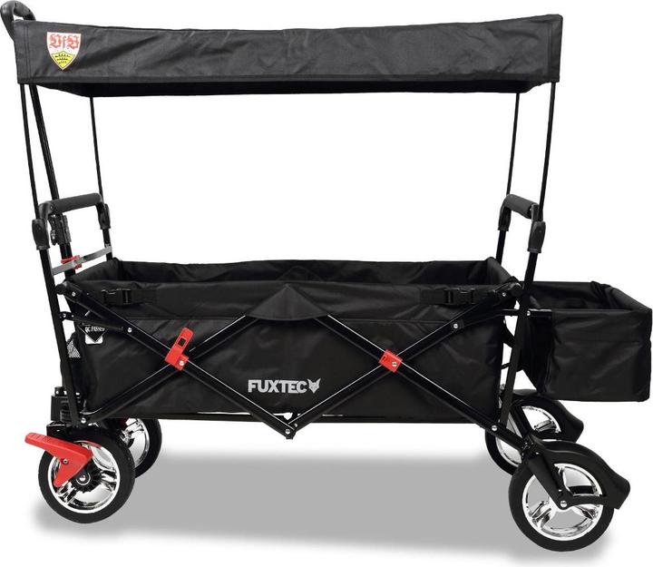Produktbild Fuxtec Bollerwagen FX-CT500 "VfB Stuttgart"-Edition mit Sonnendach