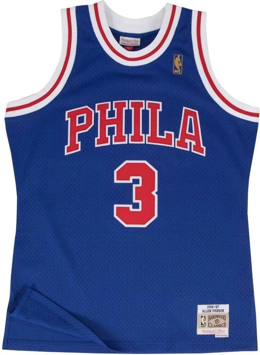 Actual product image Mitchell & Ness Swingman Jersey Philadelphia 76Ers Allen Iverson 9697 (XL)