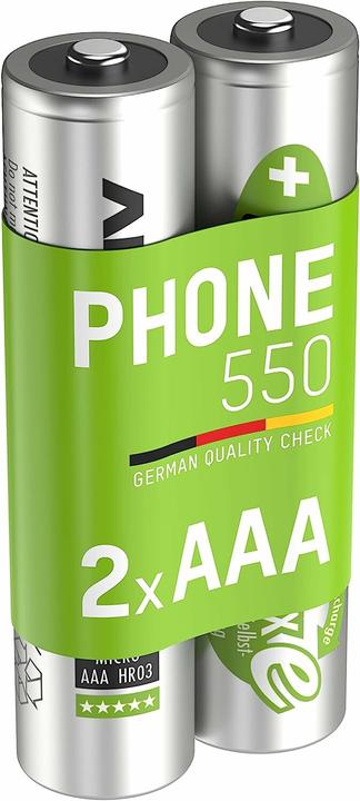 Produktbild Ansmann Micro (AAA)-Akku NiMH DECT max (2 Stk., AAA, 550 mAh)
