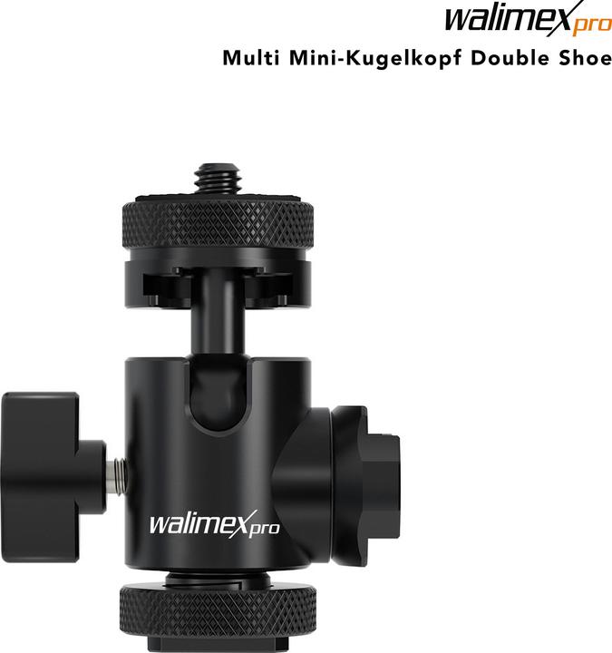 Produktbild Walimex pro Multi Mini-Kugelkopf Double Shoe (Kugelkopf)