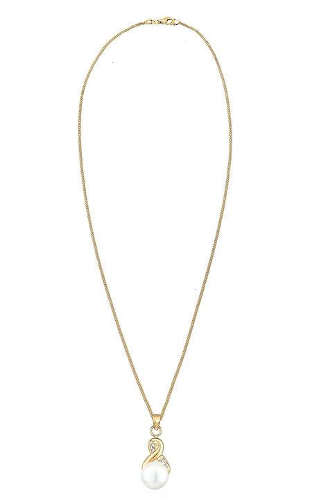 Immagine prodotto Elli Infinity, Perla, Collana di perle (Perle coltivate d'acqua dolce, Cristallo di vetro, Argento 925, 45 cm)