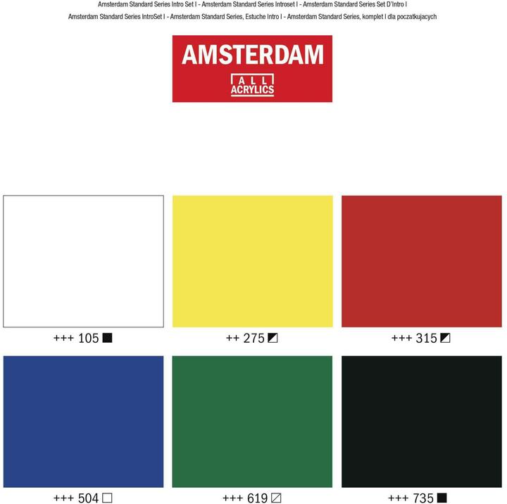 Immagine prodotto Amsterdam Starter Set (Multicolore, 20 ml)