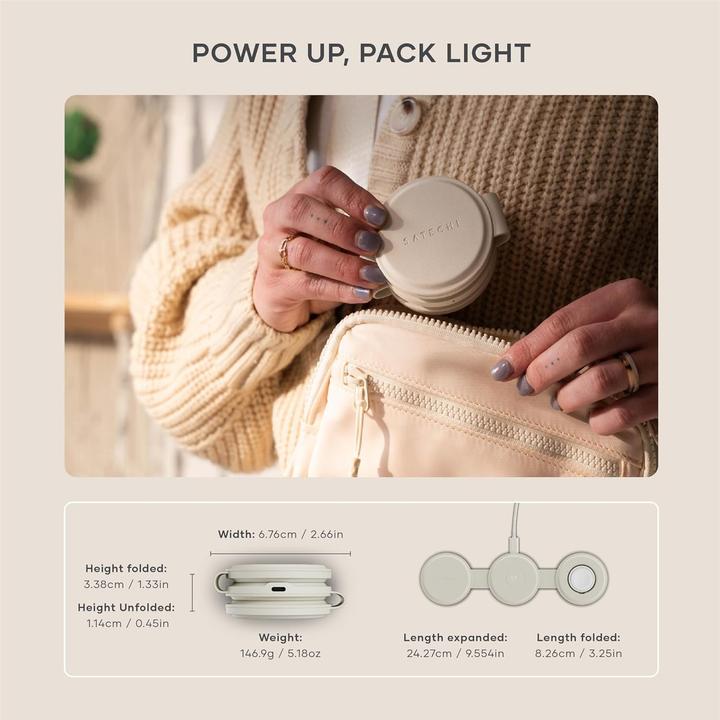 Produktbild Satechi OntheGo 3-in-1 Wireless Charger mit Qi2 (15 W)