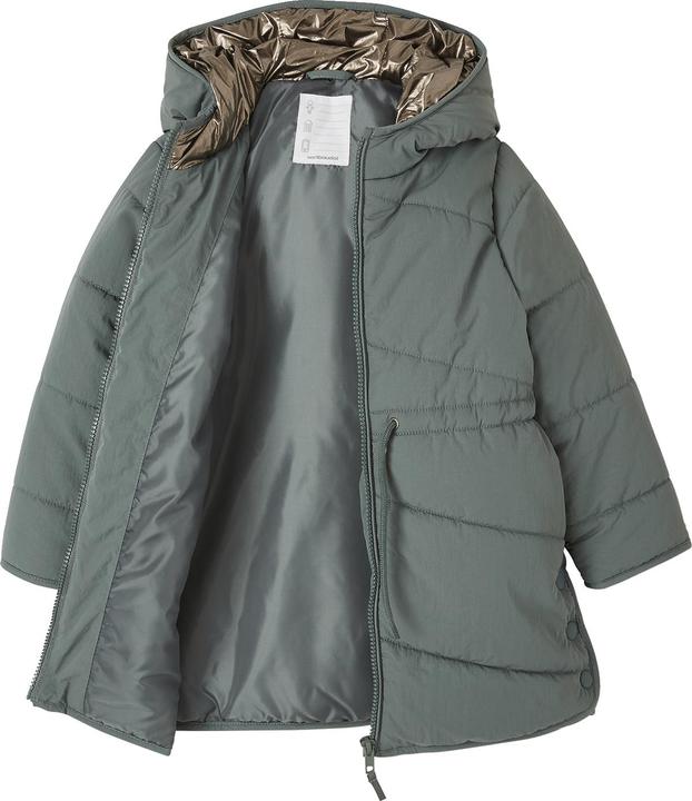 Actual product image Vertbaudet Girls' light quilted coat with hood, recycled polyester padding (86)