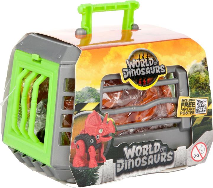 Immagine prodotto Toi-Toys Il mondo dei dinosauri Costruisci un dinosauro con una gabbia