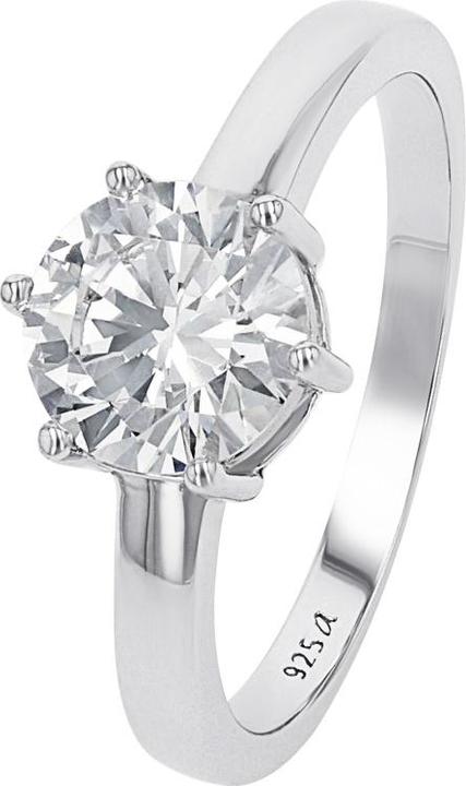 Amor Ringe für Damen, 925 Sterling Silber, Zirkonia synth. (56, 925 Silber)