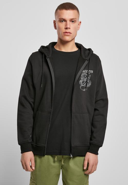 Actual product image Mister Tee Dragons Never Die Heavy Zip Hoody - 132739 (5XL)