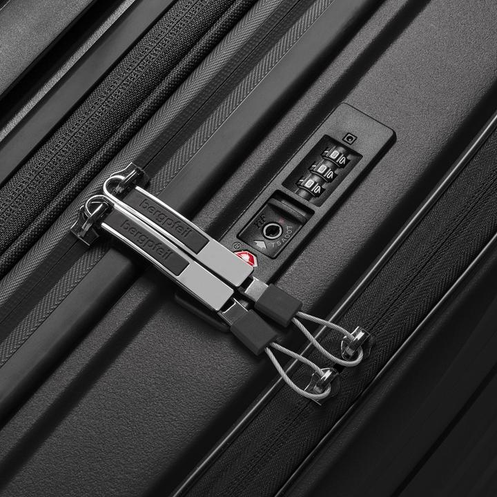 Actual product image Bergpfeil Travel 4 Rollen Kabinentrolley 55 cm Laptopfach mit Dehnfalte (46 l)