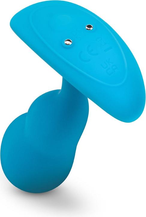 Actual product image Earthly Body b-vibe remote control p-spot snug plug 95gr blue