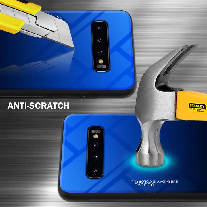 Image du produit Cadorabo Couverture en verre TPU 2 couleurs (Samsung Galaxy S10+)