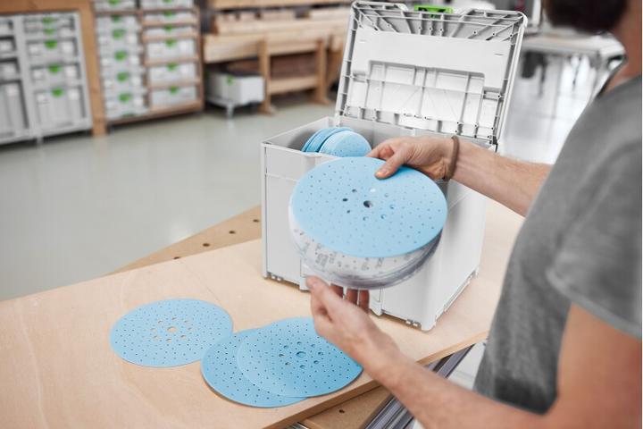 Actual product image Festool Abrasive systainer³ SYS-STF D225 GR set (P220, P80, P180, P120)