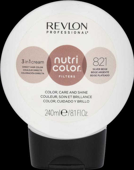 Productafbeelding Revlon Professional Nutri Color Cream - Zilver Beige 821 (Licht Blond Irisé As, 821 Zilver Beige)